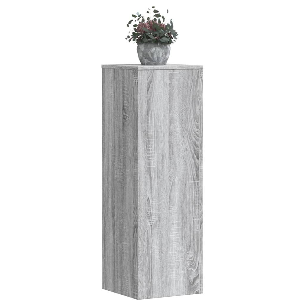 vidaXL Blumenständer Pflanzenständer Grau Sonoma 33x33x100 günstig online kaufen