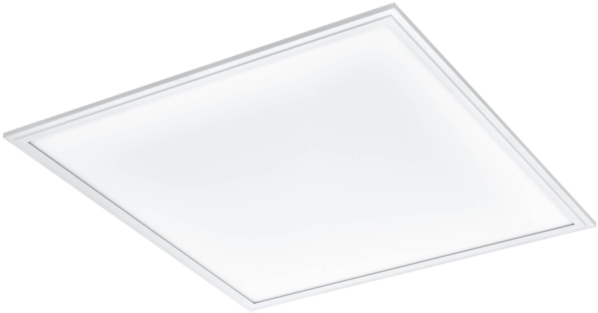 EGLO Deckenleuchte SALOBRENA-Z, Bluetooth, CCT - über Fernbedienung, Dimmfunktion, Farbsteuerung, Farbwechsel, Memoryfunktion, Nachtlichtfunktion, Smart Home, Weckerfunktion, dimmbar über Fernbedienung, mehrere Helligkeitsstufen, LED fest integriert, warmweiß - kaltweiß, App/Sprachsteuerung Alexa, 59,5x59,5x5cm, exkl. Fernbedienung