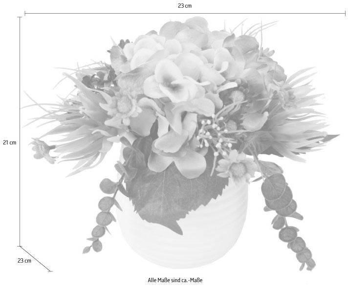 Kunstpflanze Hortensie, I.GE.A., Höhe 21 cm günstig online kaufen