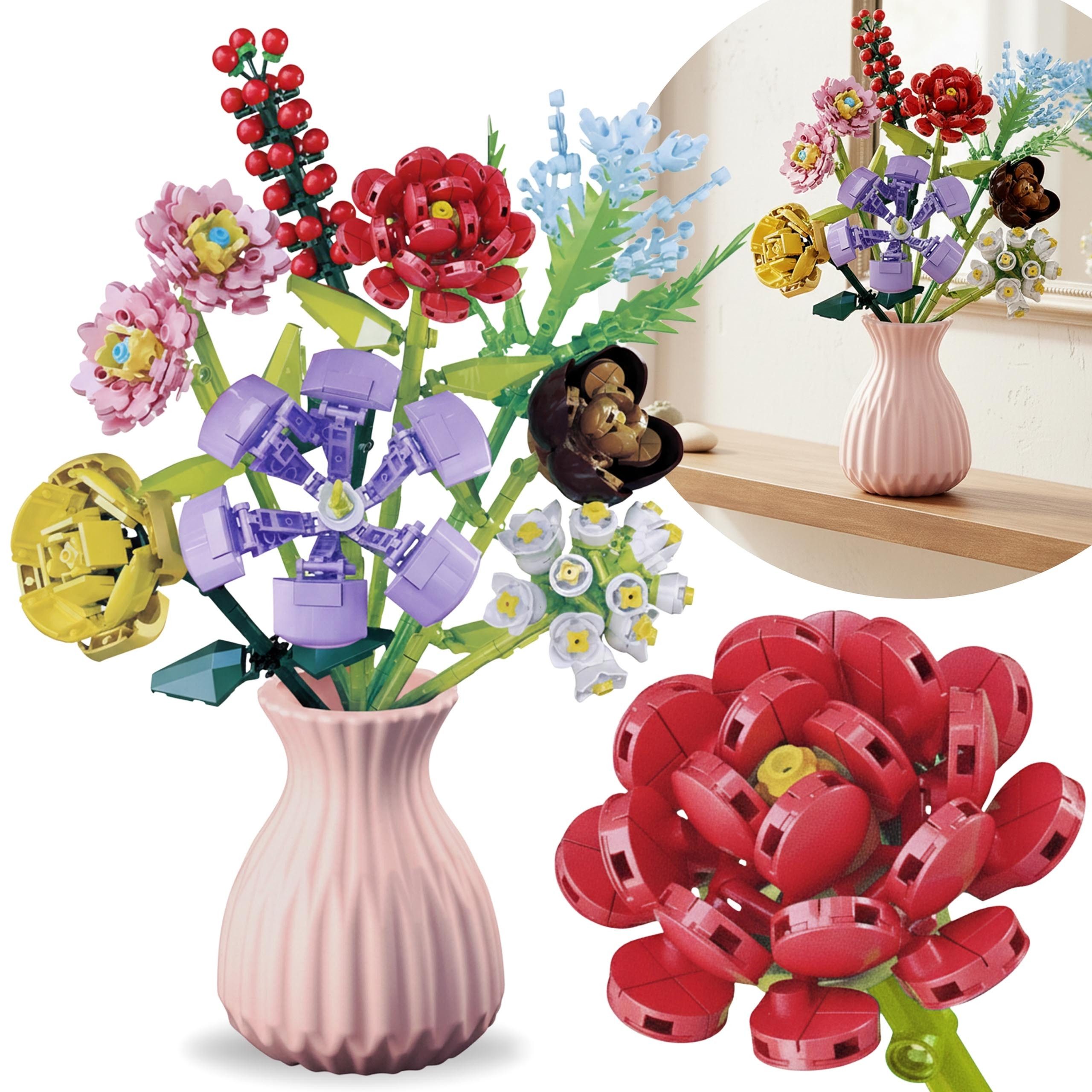 Sarcia.eu Blumenstrauß aus Bausteinen, kompatibel mit LEGO, 8 Blumen, 709 T günstig online kaufen