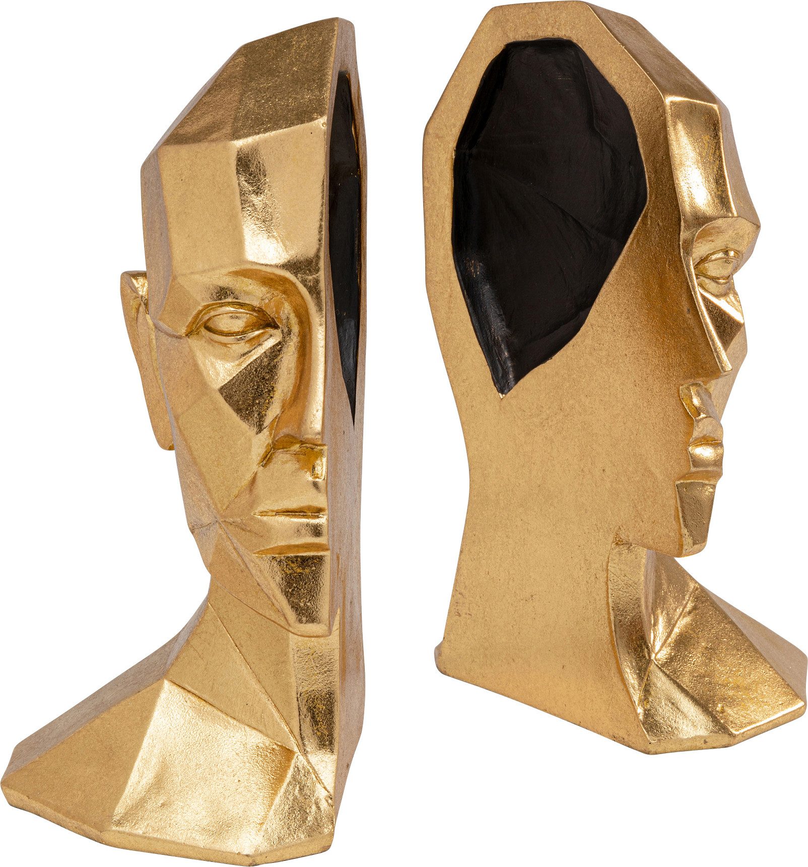 Kare Design Buchstütze Face (Set, 2 St), aus Polyresin