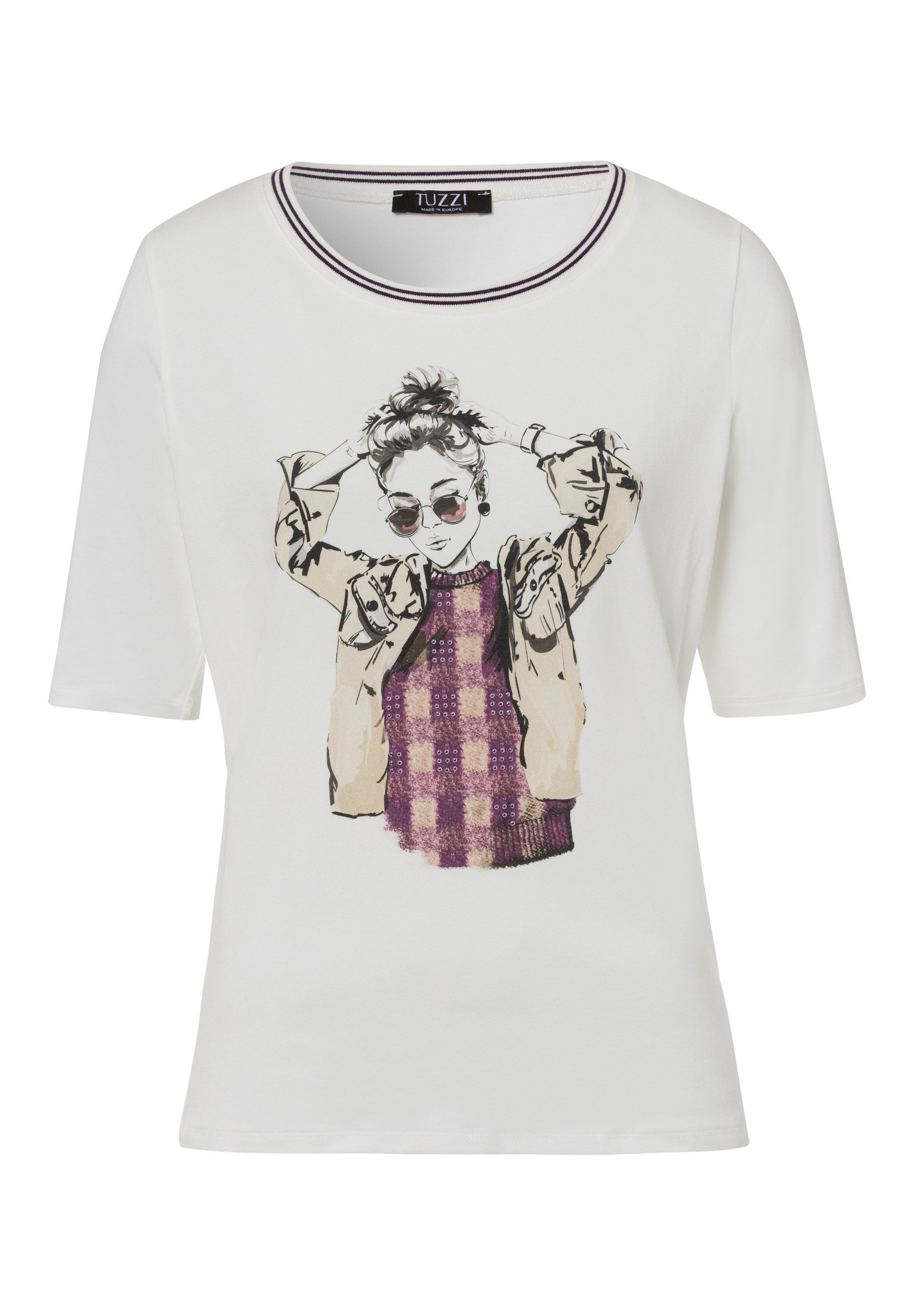 TUZZI T-Shirt Shirt GLAM ON TRACK mit Frontmotiv günstig online kaufen