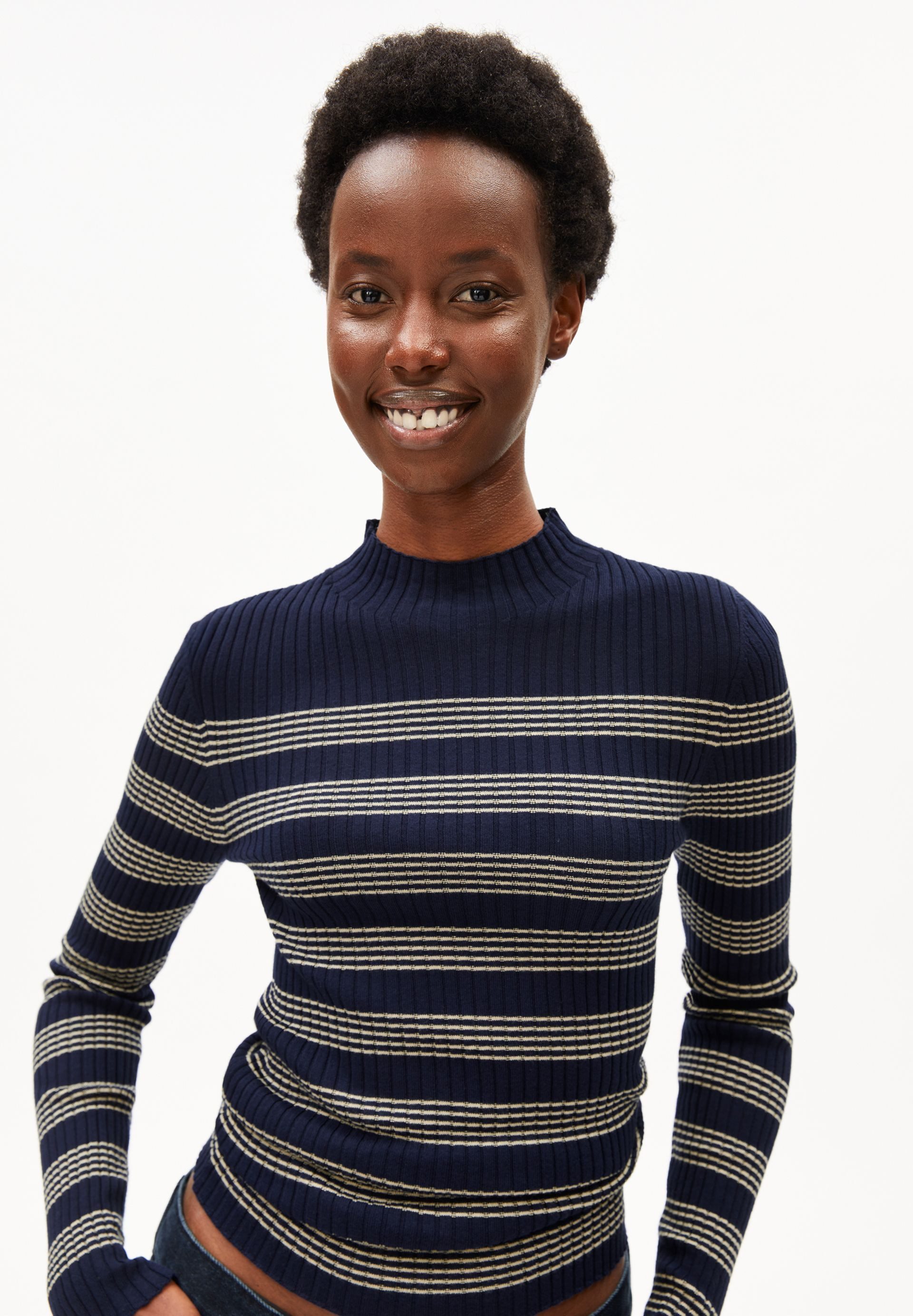 Armedangels Strickpullover ALAANIA STRIPED Fitted