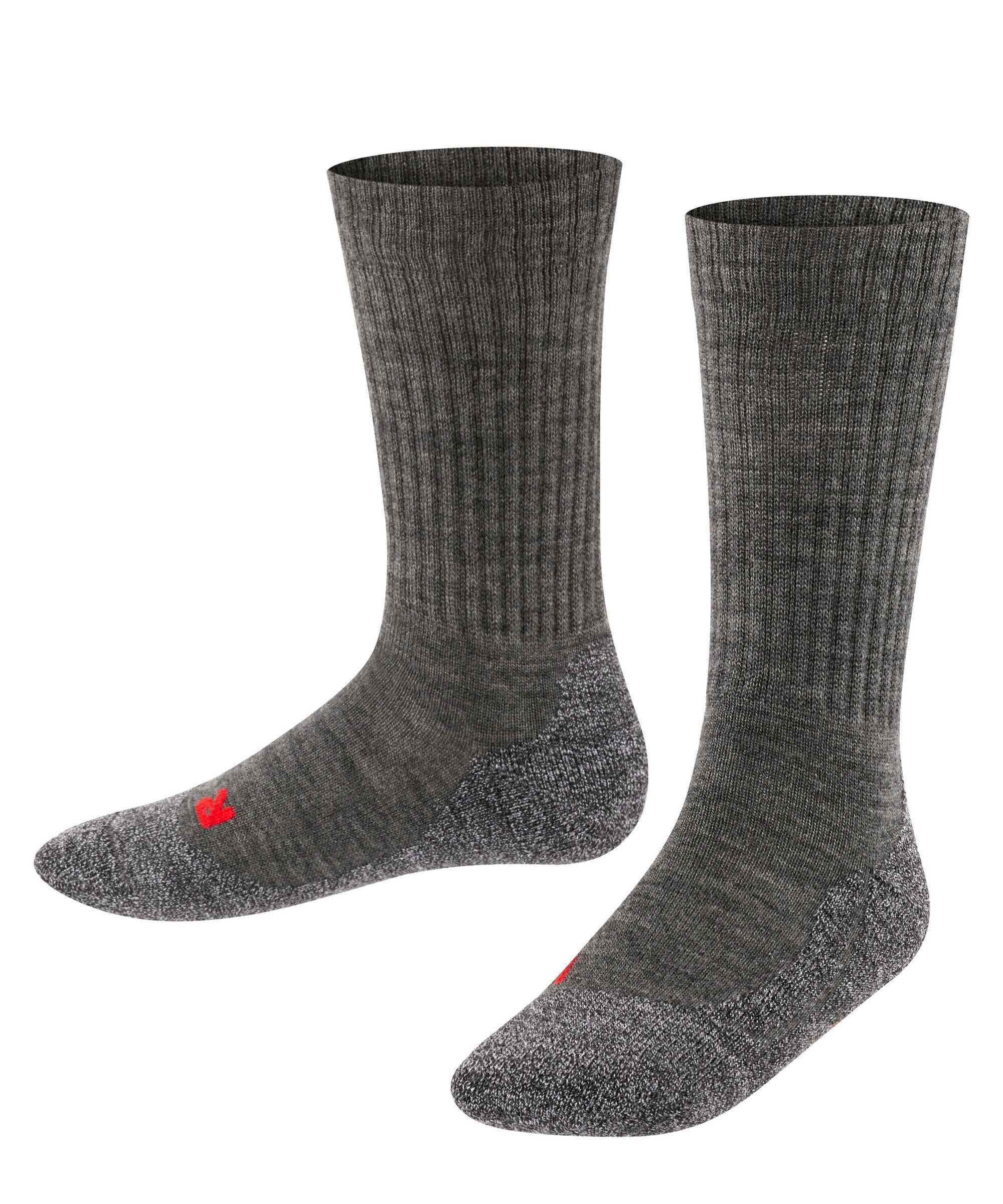 FALKE Freizeitsocken Kinder Socken - Kurzsocken Warm, Grau Active