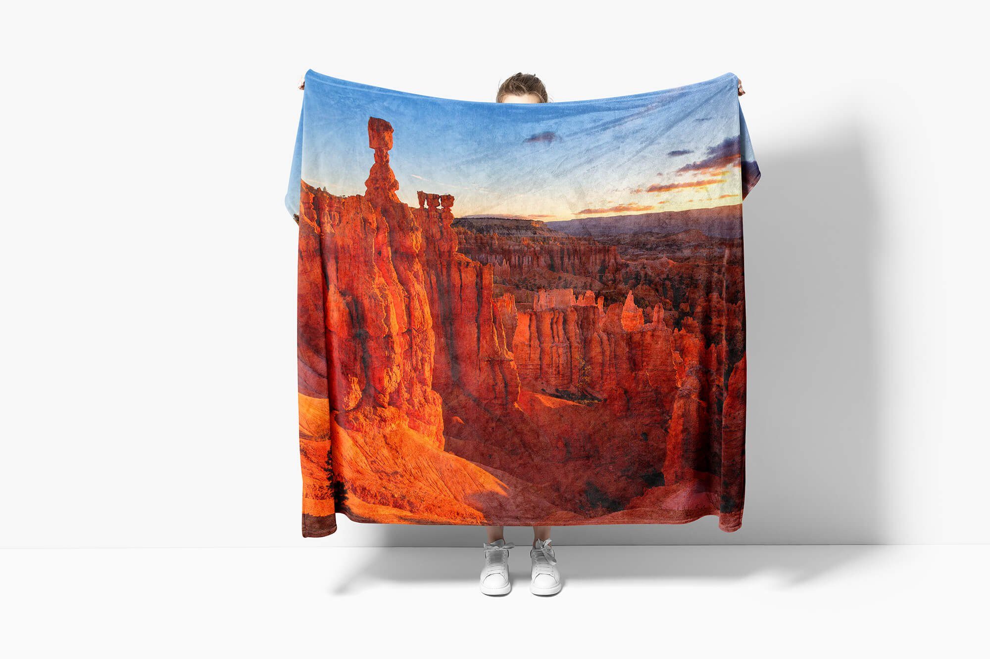 Berge Arizona Handtücher Fotomotiv Handtuch Sinus Handtuch (1-St), Art mit Saunatuch Strandhandtuch Baumwolle-Polyester-Mix Canyon, Grand Kuscheldecke