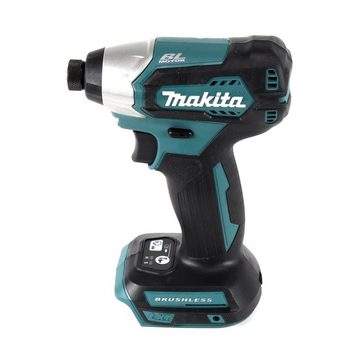 Makita Akku-Schlagschrauber DTD 155 RG1J Akku Schlagschrauber 18 V 140 Nm 1/4" Brushless + 1x Akk