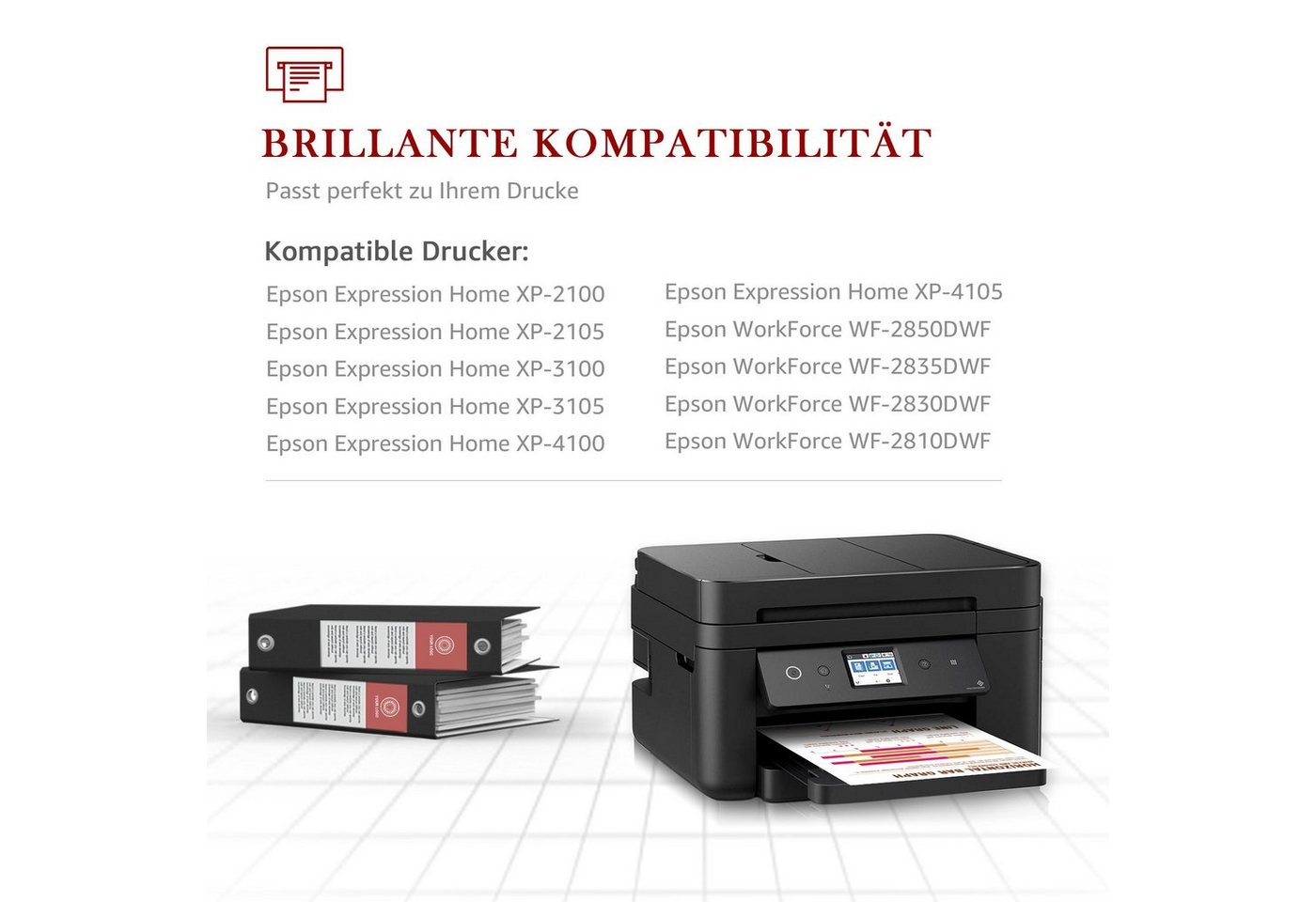Thumbnail - Toner Kingdom 603XL für XP 3100 4100 2100 2105 3105 Tintenpatrone (5-tlg)