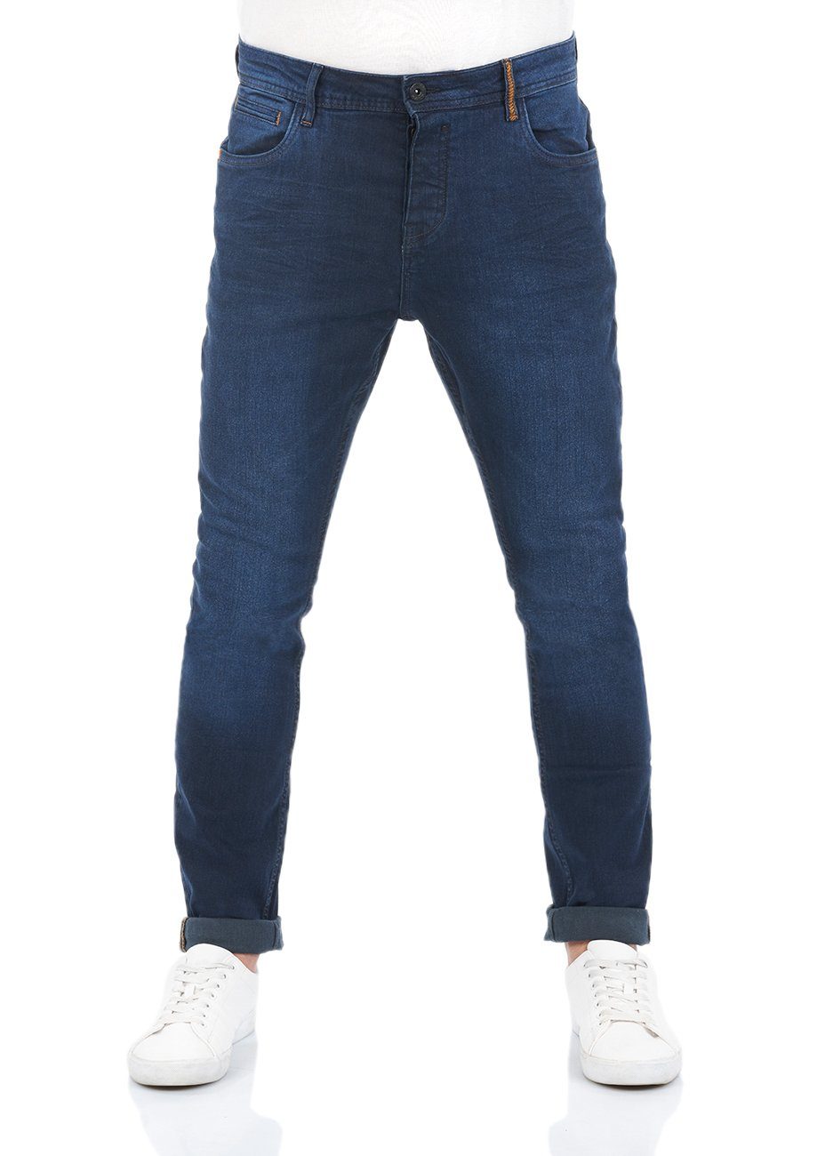 Tapered-fit-Jeans riverso Stretch Herren Dark Tapered (D233) Denim Hose Jeanshose Fit mit RIVToni Denim Blue