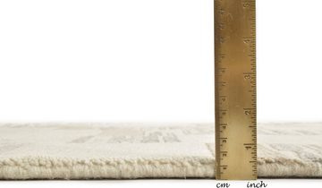 Wollteppich Royal Natur 5040, THEKO, rechteckig, Höhe: 12 mm, reine Wolle, handgeknüpft, ideal im Wohnzimmer & Schlafzimmer