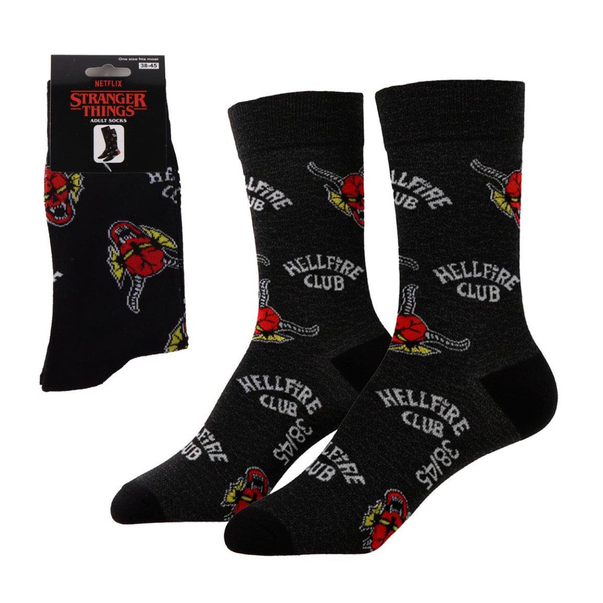 Stranger things Socken Socken Erwachsene Baumwollsocken Komfort (Einheitsgröße) 38-45
