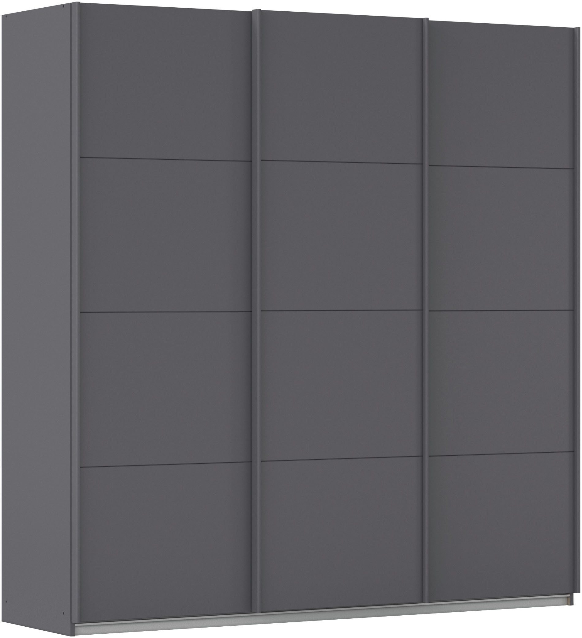 OTTO home Schwebetürenschrank Kleiderschrank Schrank Garderobe AGORDO mit Dekor- oder Hochglanzfront (Breiten 203/271/315/360 cm in drei Griff-Farben - NEU: Farbe SCHWARZ) durchdachte Innenausstattung, in 4 Breiten und 2 Höhen MADE IN GERMANY