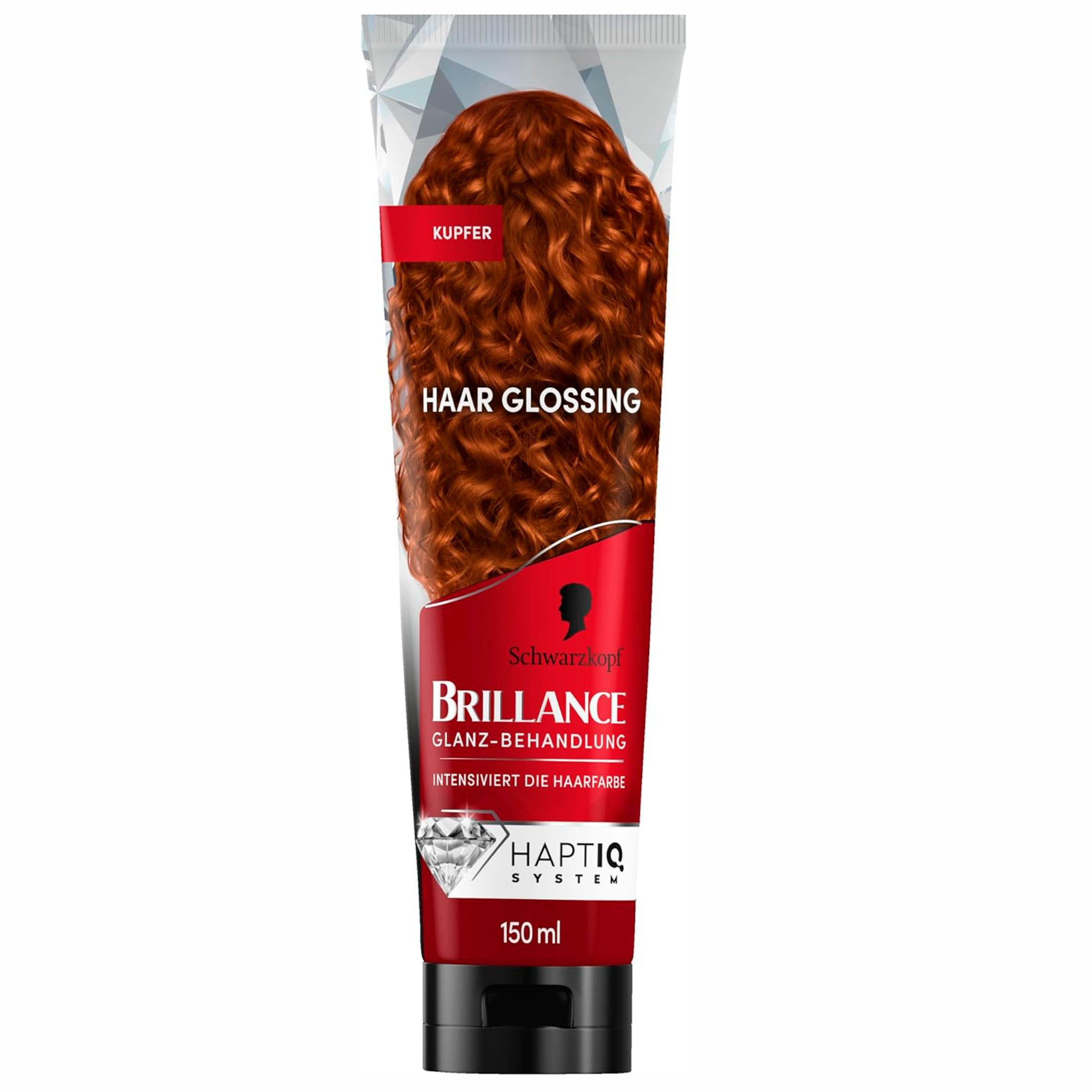 Brillance Haarfarbe 1x Brillance Glanz-Behandlung, Haar Glossing Kupfer (150 ml), 1-tlg., intensiviert die Haarfarbe für bis zu 6 Haarwäschen