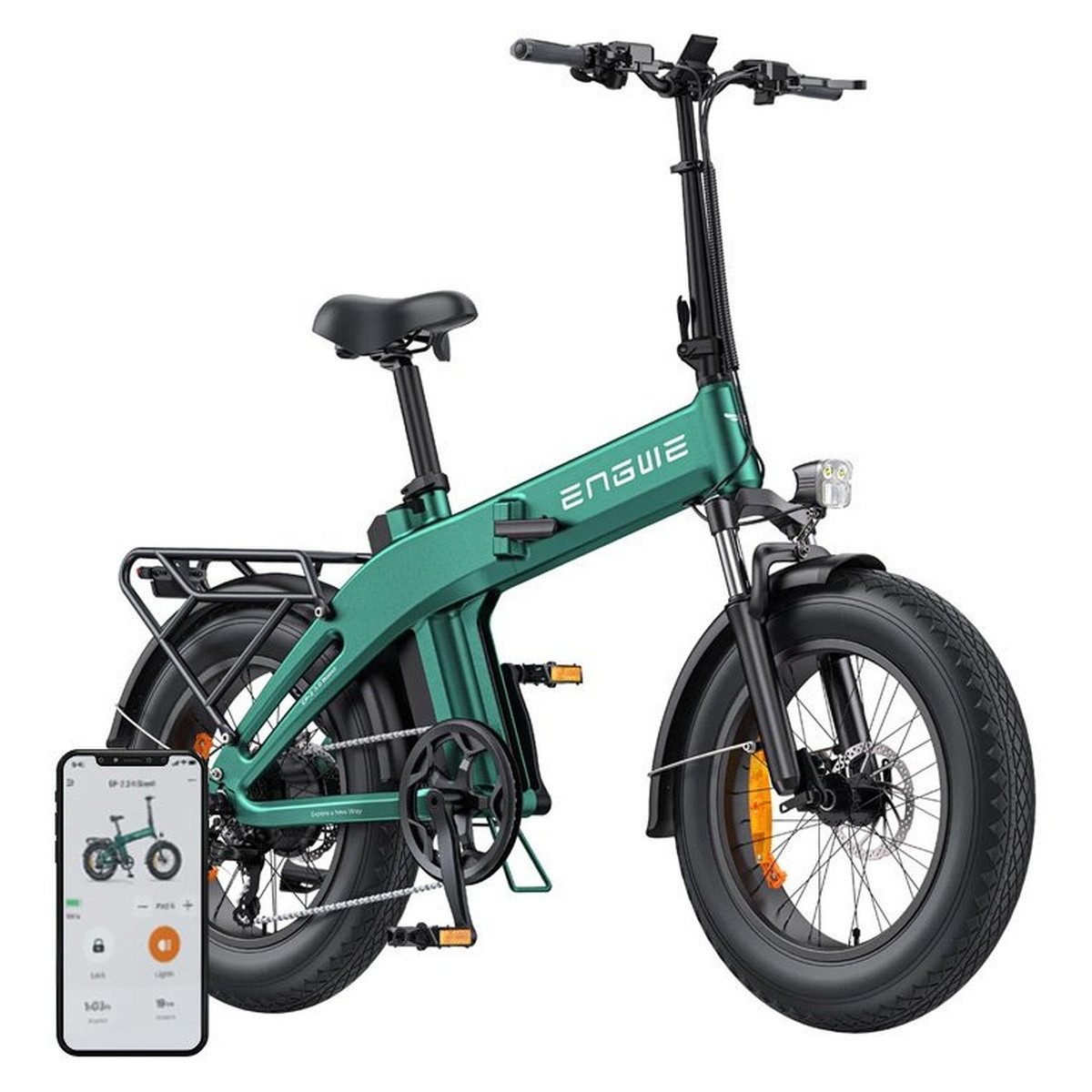 ENGWE Jugendfahrrad ENGWE EP-2 3.0 BOOST 250 W 20-Zoll-Elektrofahrrad (grün)