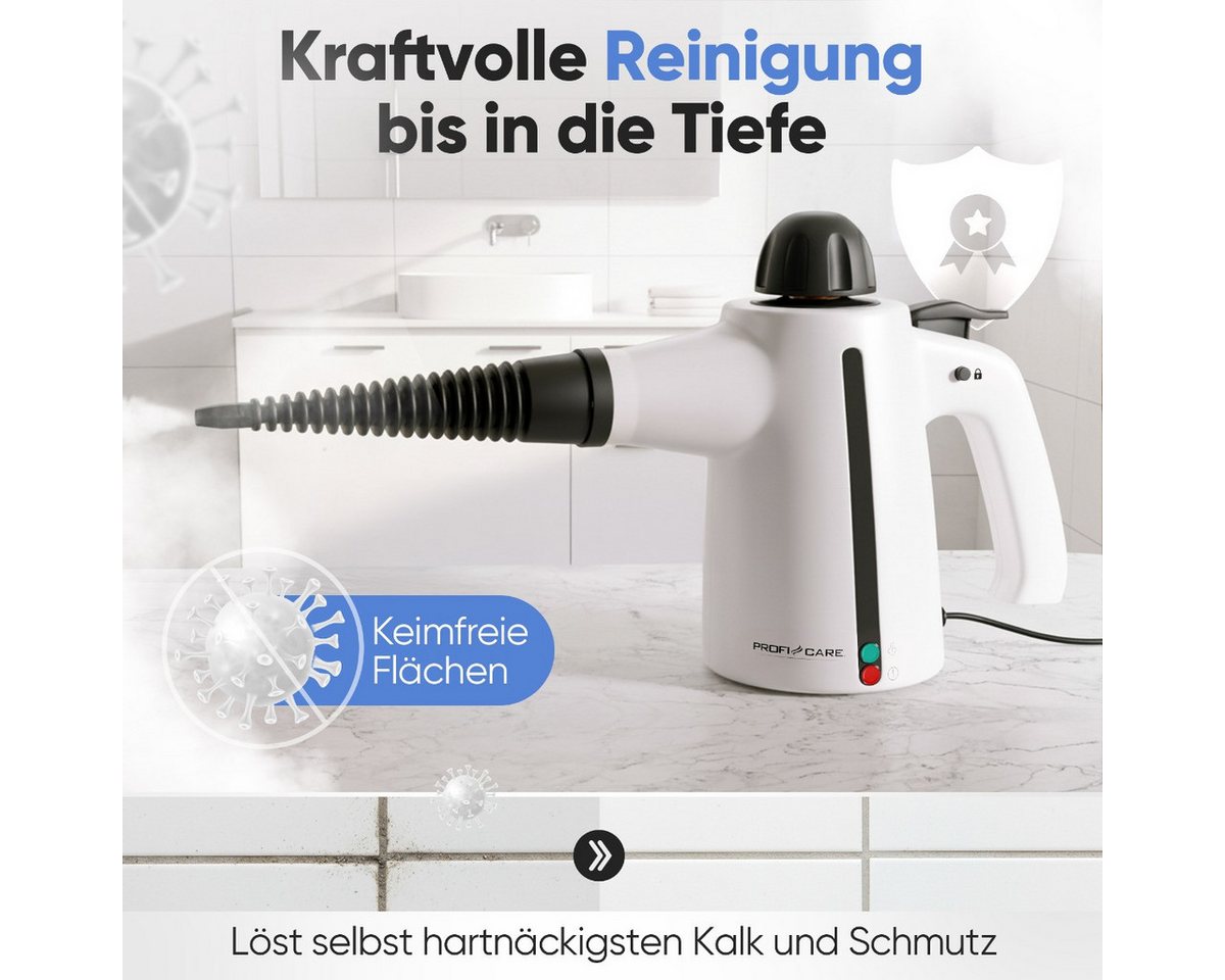 ProfiCare Handdampfreiniger PC-DR 3145, Dampfreiniger - säubert, entfettet, desinfiziert