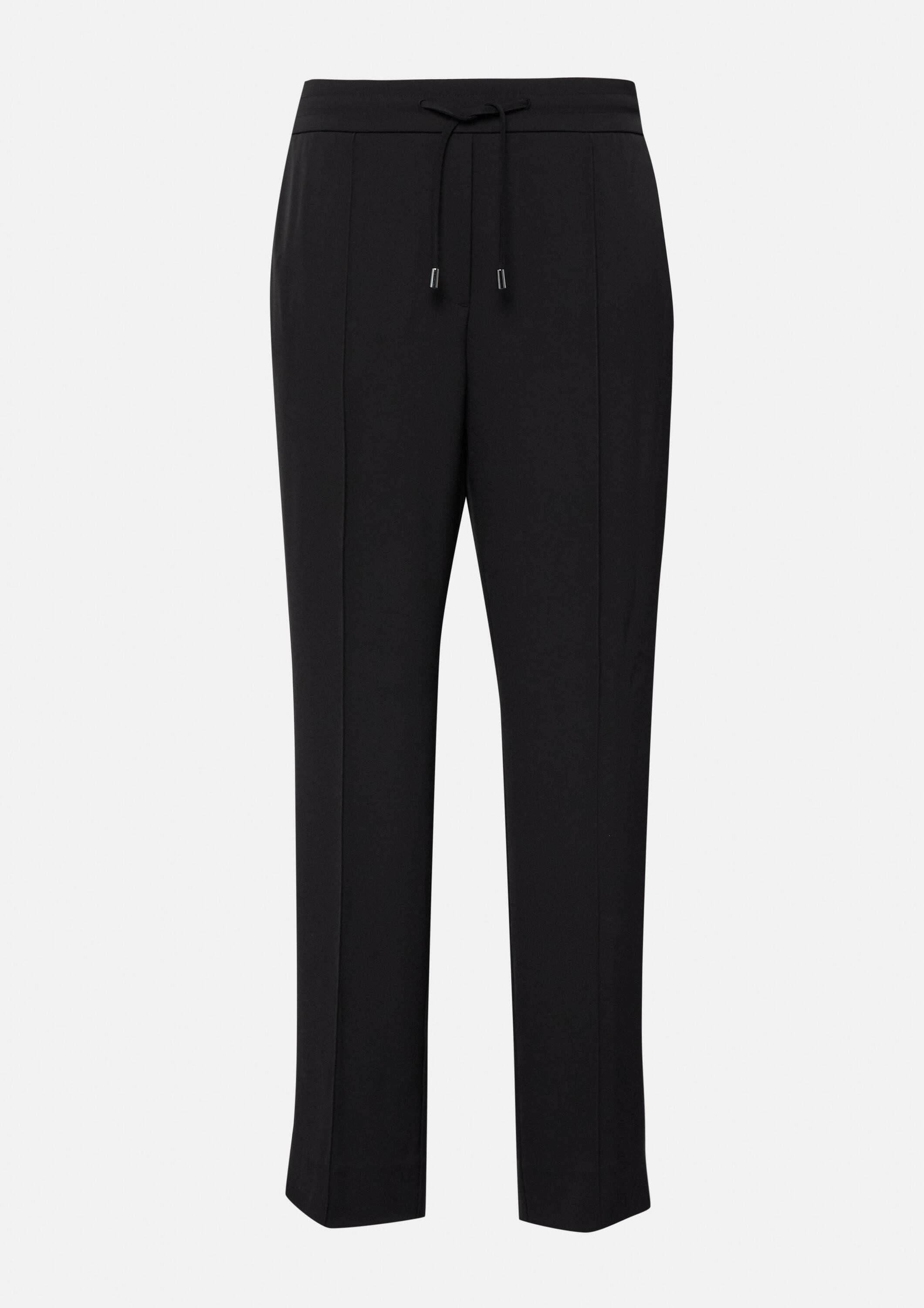 comma 7/8-Hose Hose Jogpants mit Elastikbund und Biesen-Detail