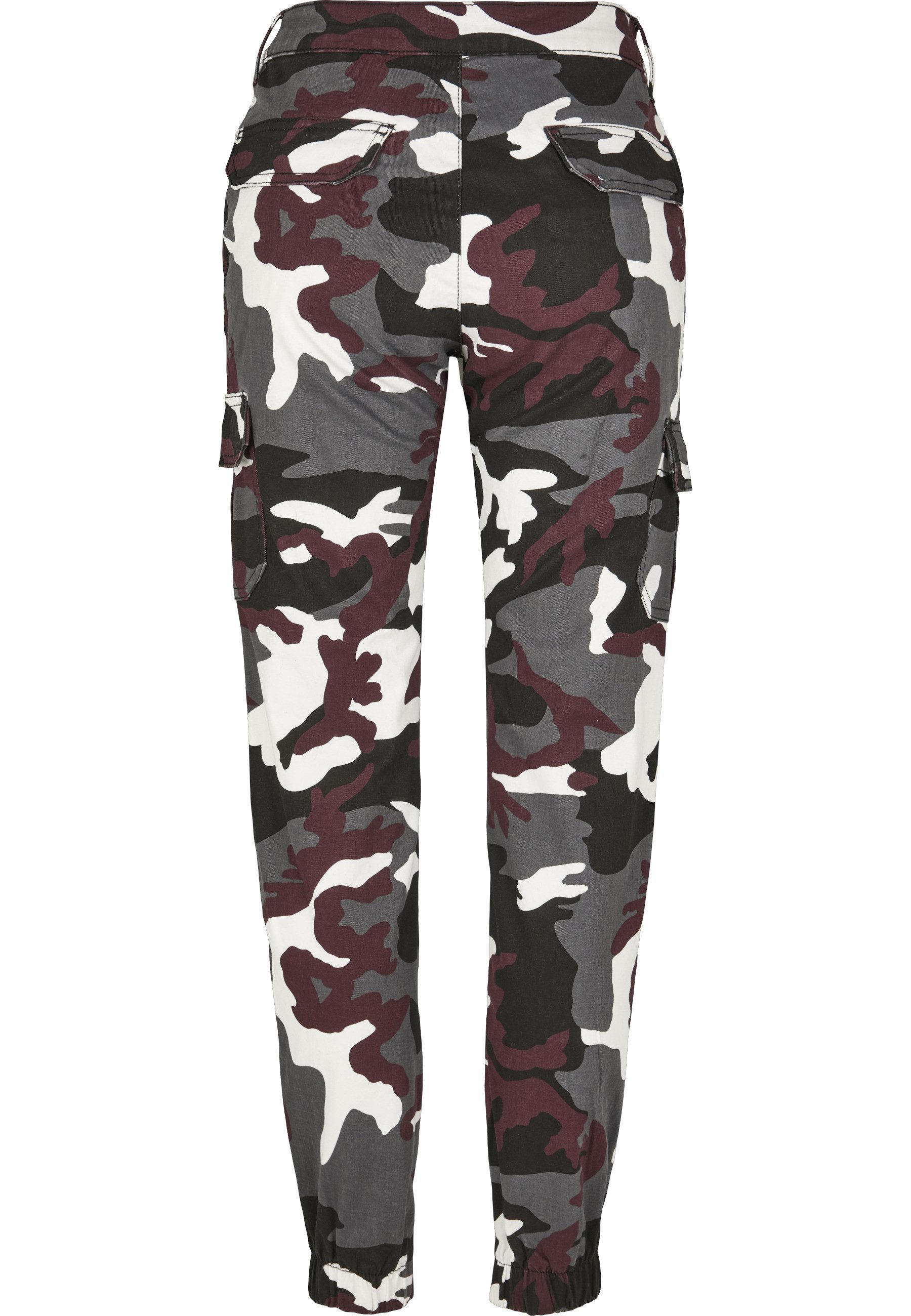 URBAN CLASSICS Cargohose Urban Classics Damen Ladies High Waist Camo Cargo günstig online kaufen