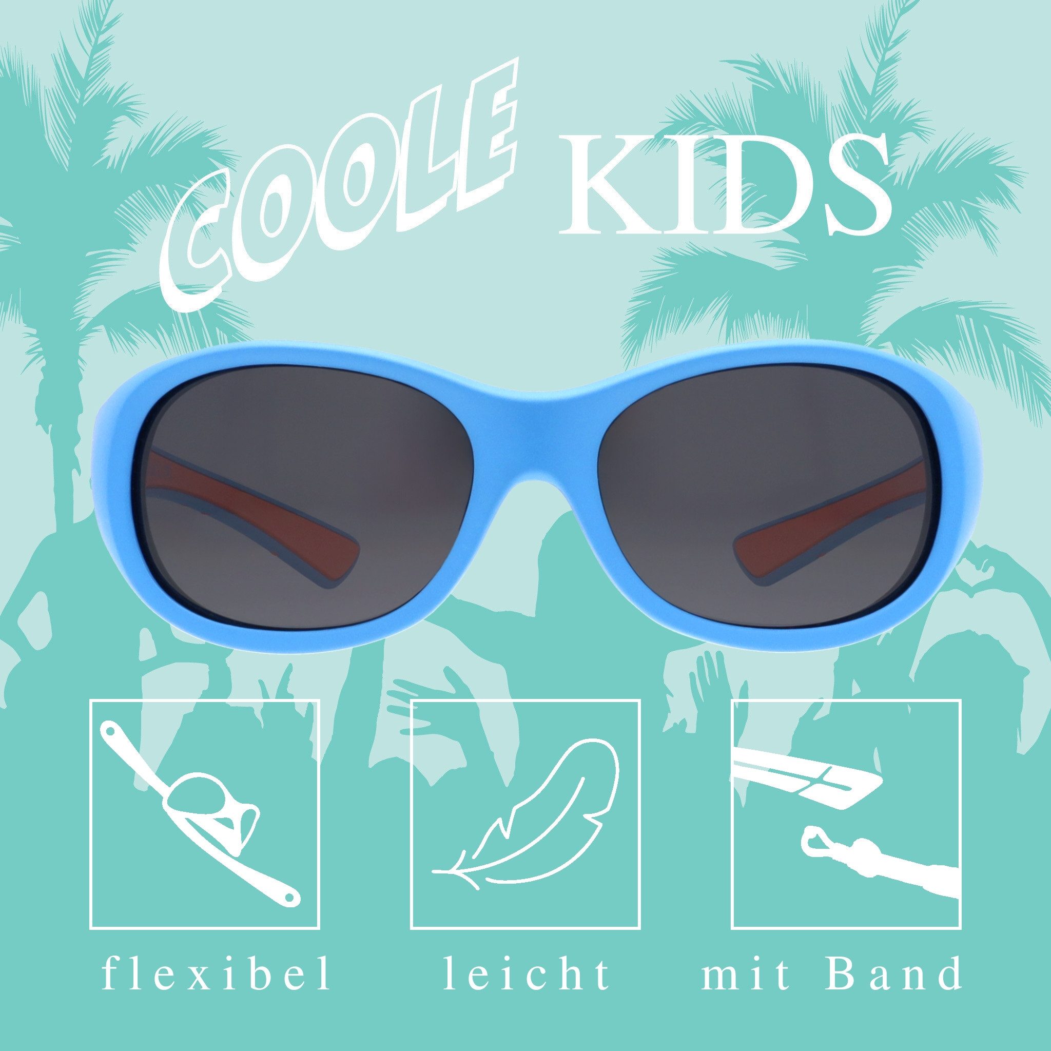 ActiveSol Sonnenbrille Kinder Kids@School, 5-10 Jahre UV-Schutz, polarisiert