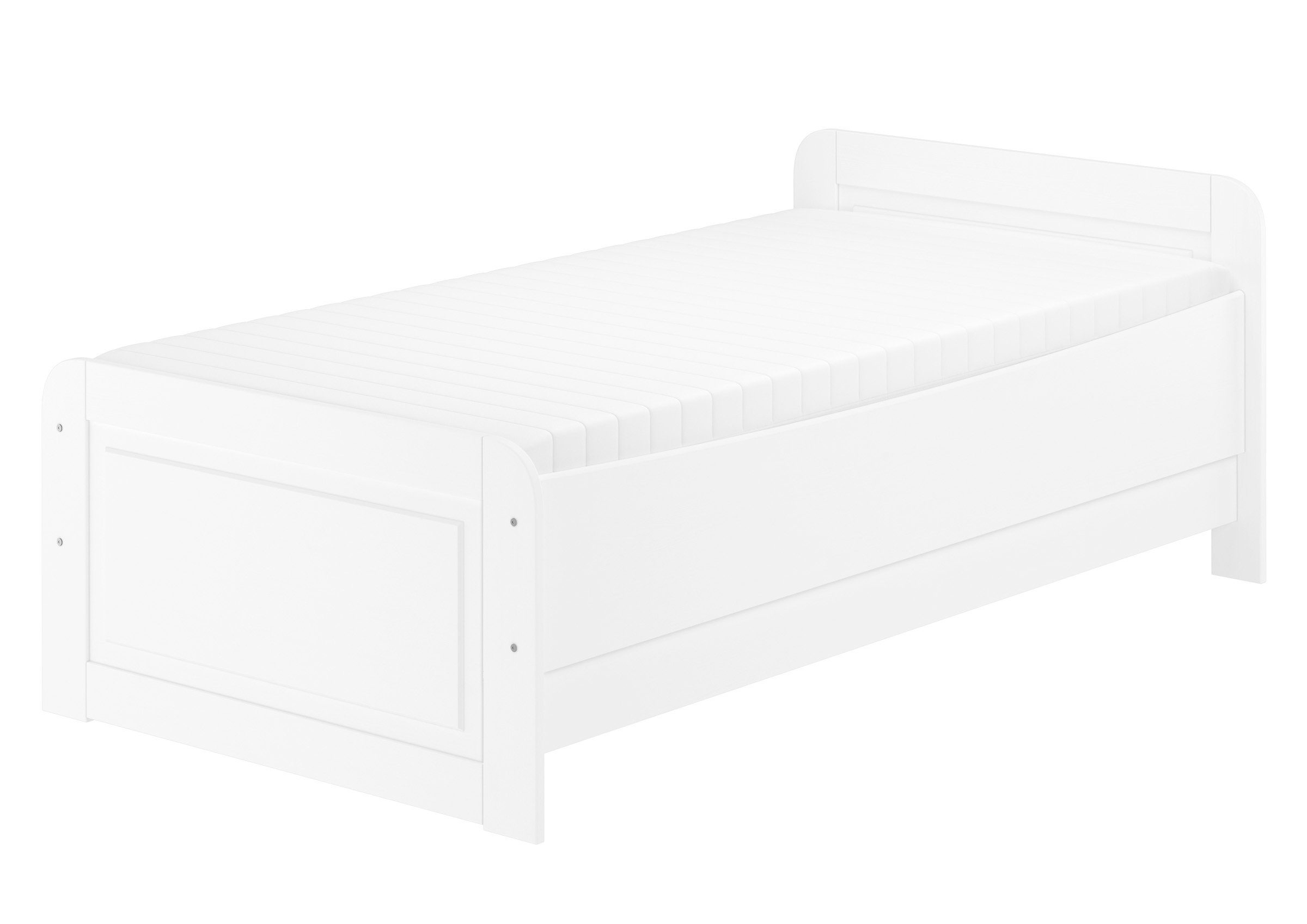 ERST-HOLZ Bett Weißes Seniorenbett 100 x günstig online kaufen