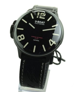 U-Boat Quarzuhr Herren Uhr Capsoil 8108/A Neu, Uhrwerk ist vollständig in ein niedrigviskoses Schmieröl eingetaucht.