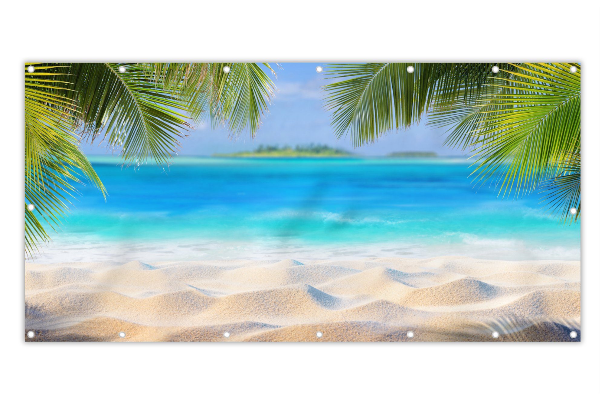 MuchoWow Balkonsichtschutz Strand - Palme - günstig online kaufen