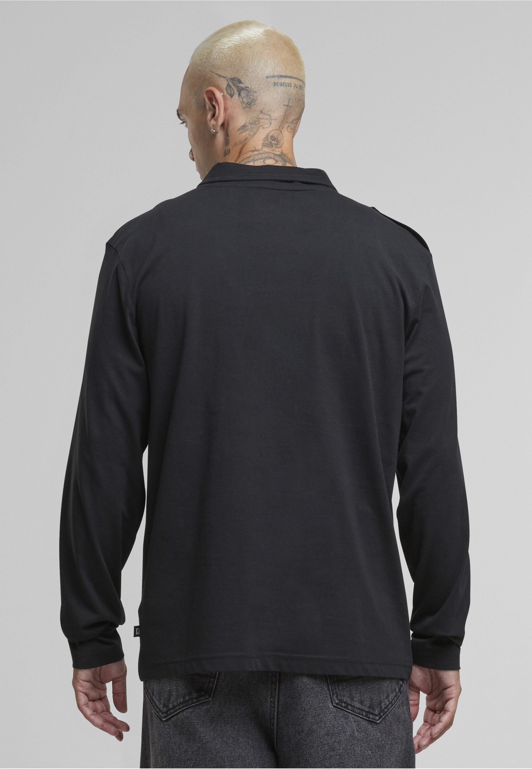 Brandit Langarmshirt Brandit Herren Jersey Poloshirt Willis longsleeve (1-tlg)