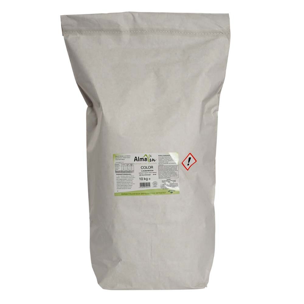 Almawin Waschpulver - Color Lindenblüte 10Kg Sack Colorwaschmittel