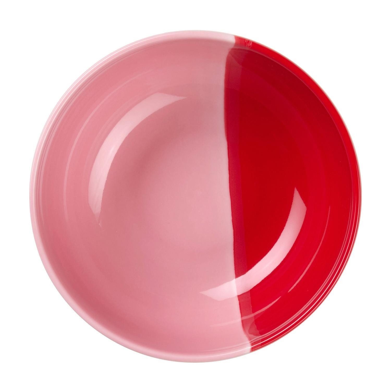 ASA SELECTION Müslischale Schale JOY, Ø 15,5 cm, Rosa, Rot, Porzellan, (1-tlg), spülmaschinengeeignet