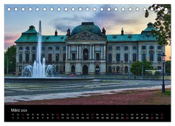 CALVENDO Wandkalender Dresden 2024 (Tischkalender 2024 DIN A5 quer), CALVENDO Monatskalender