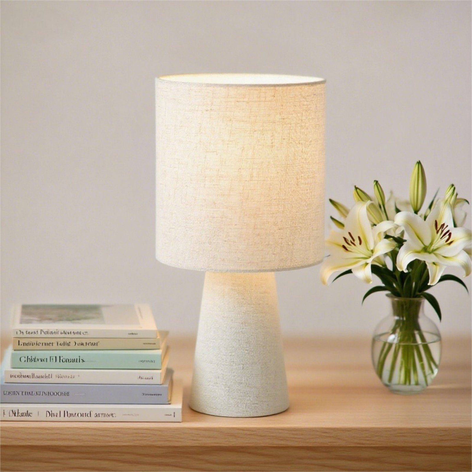 STANBOW Tischleuchte Tischlampe,Leuchtmittel wechselbar,Lampe Warmweiß,Ein-/Ausschalter,E27, Schreibtischlampen,Tischlampen im skandinavischen Stil