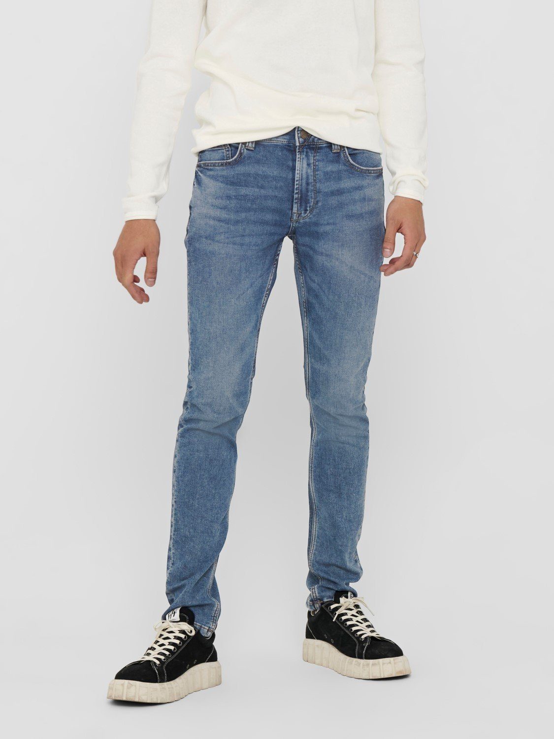 Only & Sons Herren Jeans ONSLOOM SLIM BLUE JOG PK 8653 - Slim Fit - Blau - günstig online kaufen