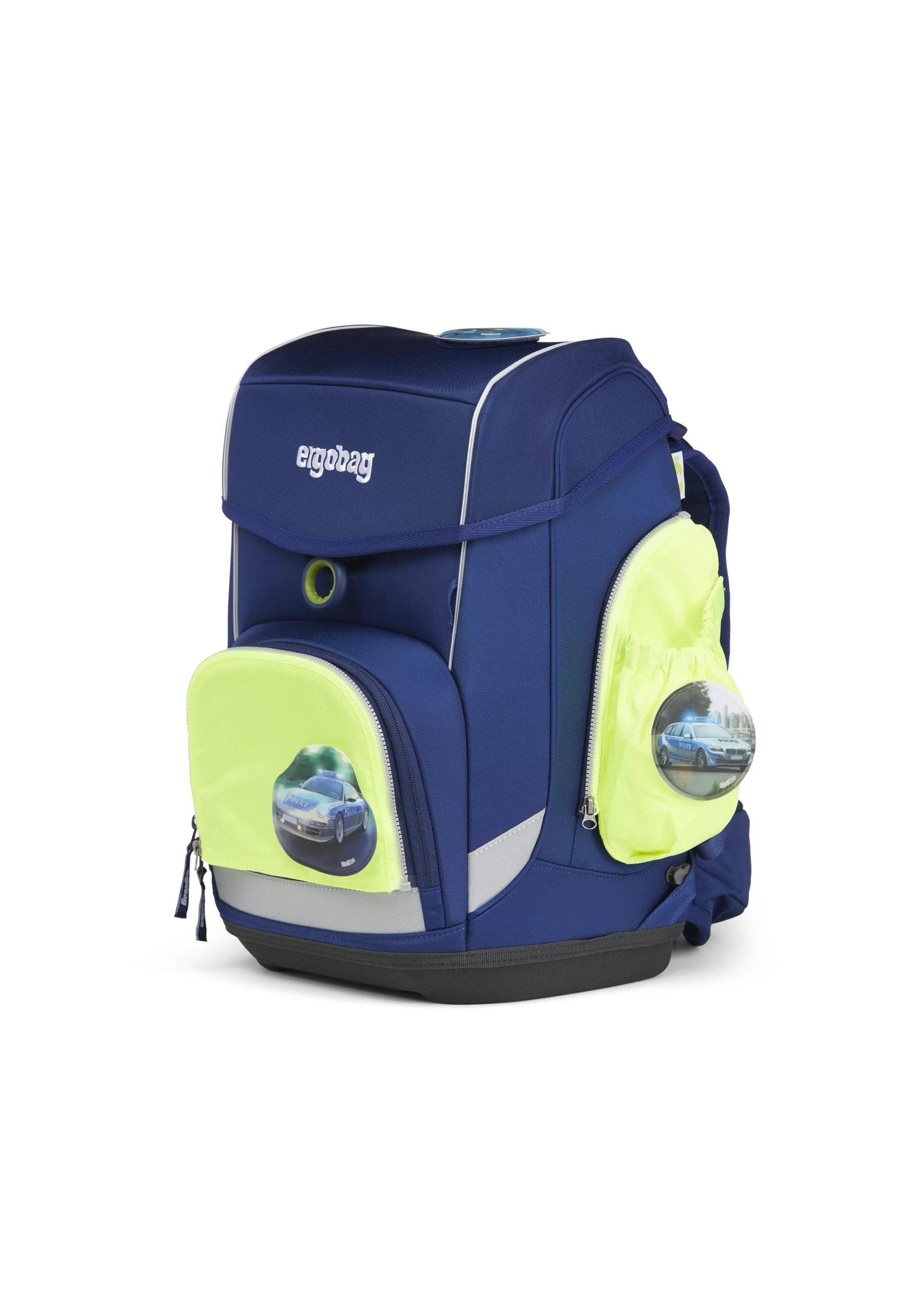 ergobag Schulranzen pack Seitentaschen Zip Set . (3-tlg), reflektierend