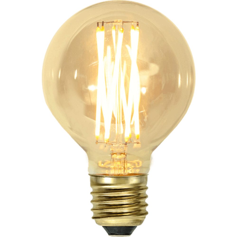 STAR TRADING LED-Leuchtmittel "Vintage Gold" E27, 3,7W, 1800K, 240lm, gold, Kugel, warmweiß, Ra: 90, E27, warmweiß