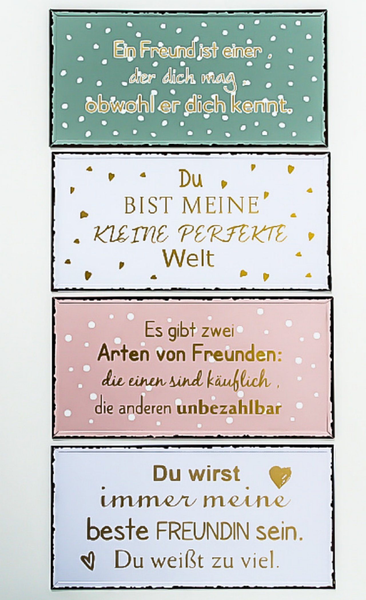 BOLTZE Wandbild, Sprüche, Grosses Vintage Metallschild Modell EIN FREUND... Material