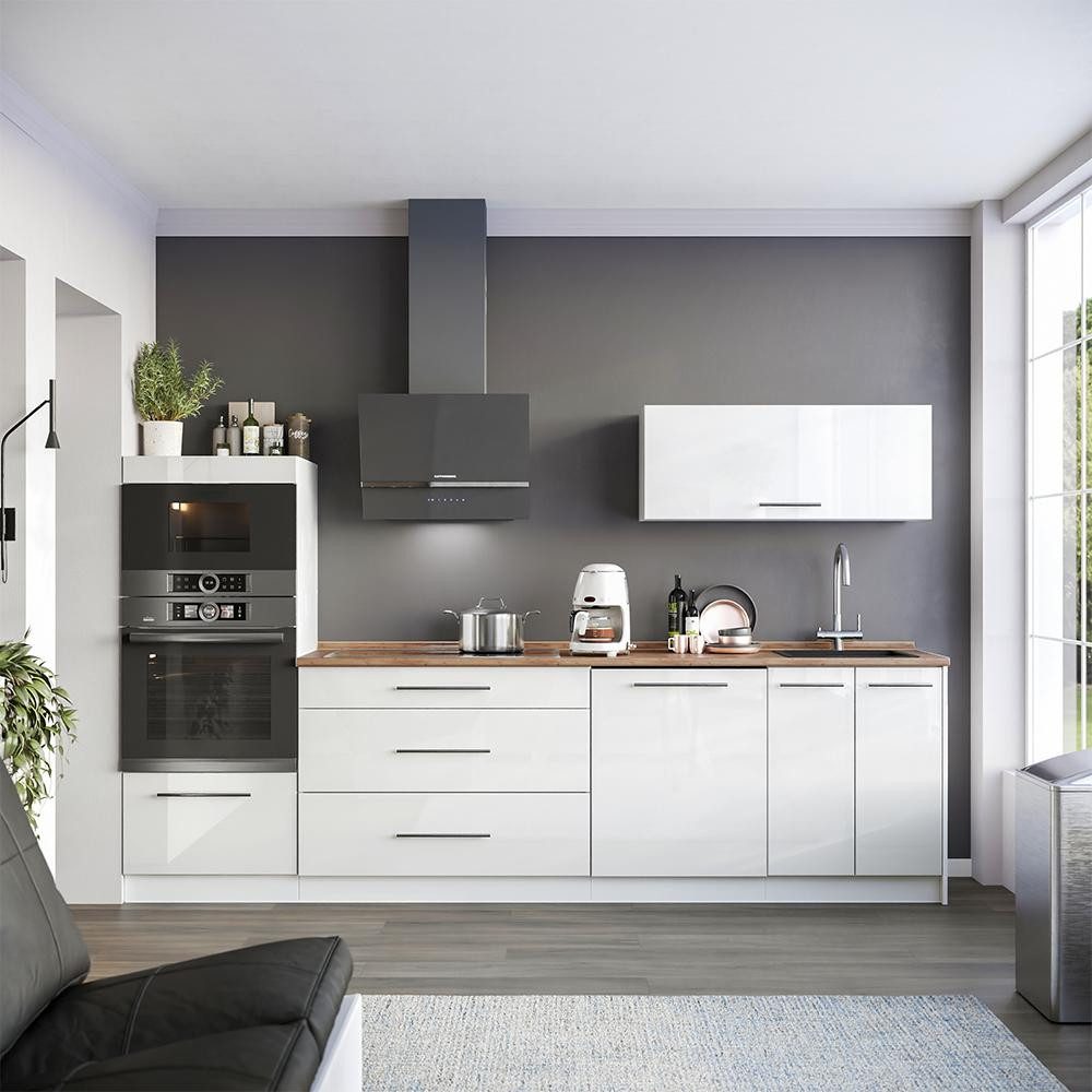 Vicco Unterschrank Fame-Line, Weiß Hochglanz/Weiß, 100 cm ohne Arbeitsplatte (1-St) – Bild 5 von 5