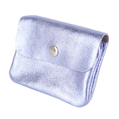 MIRROSI Mini Geldbörse Damen Kleines Portemonnaie MADE IN ITALY Echtleder (11x8x2cm BxHxT), viele tolle Trendfarben zur Auswahl, leicht