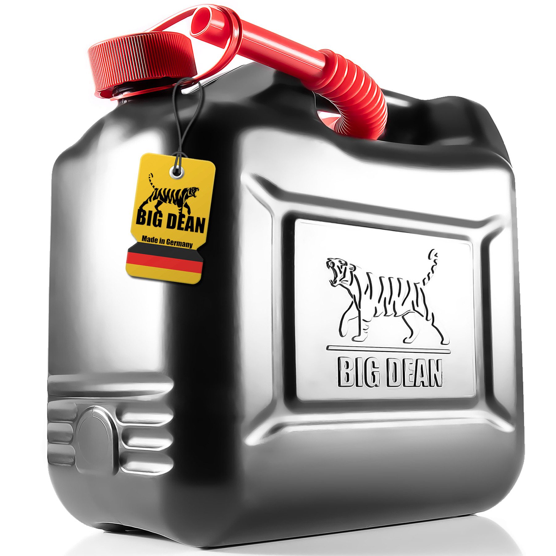 BigDean Benzinkanister Benzinkanister 10L mit UN-Zulassung & flex