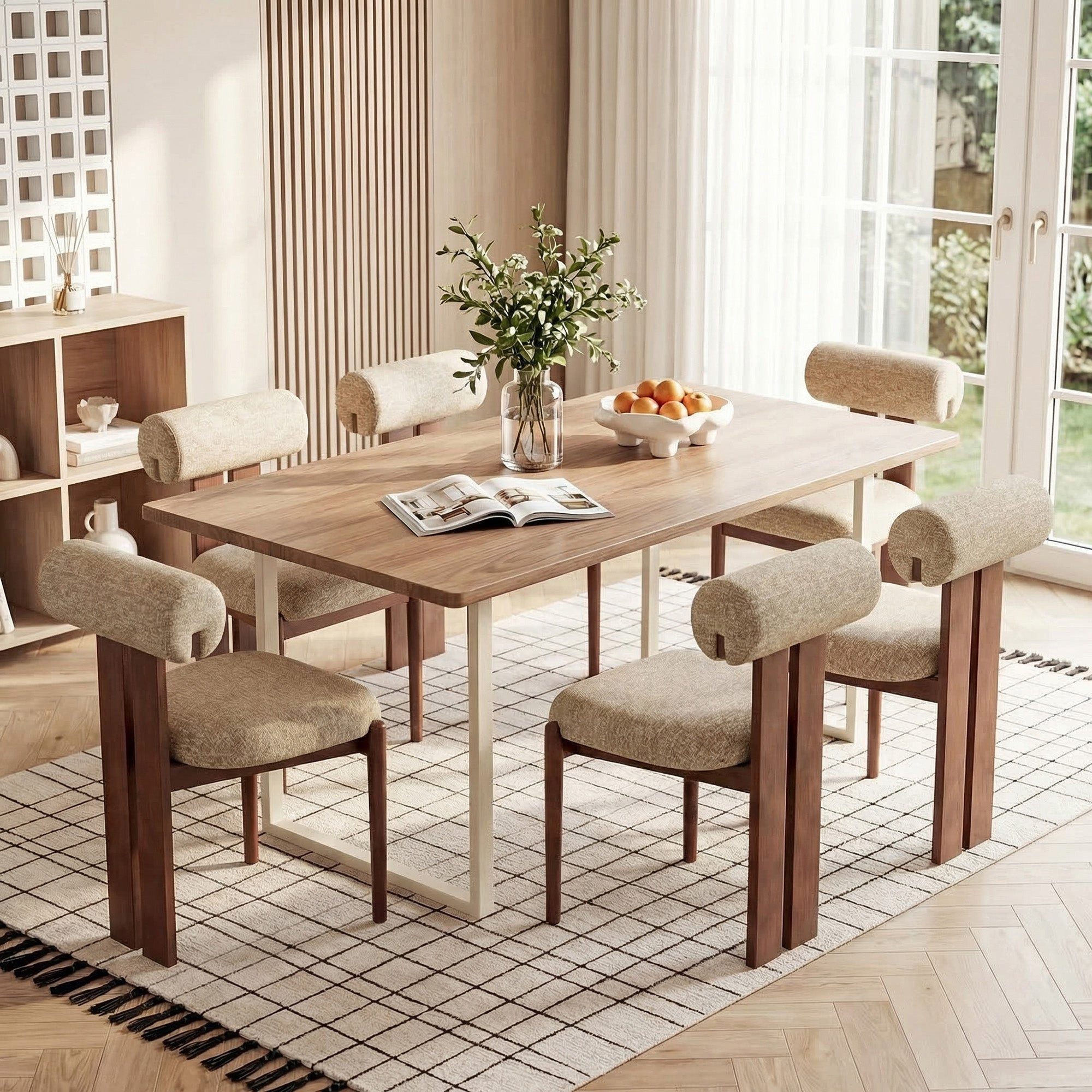 smartue Esszimmerstuhl Moderne Küchenstühle mit stabilem Holzgestell und elegantem Design, Gepolsterte Sitzmöbel mit bequemem Komfort für …