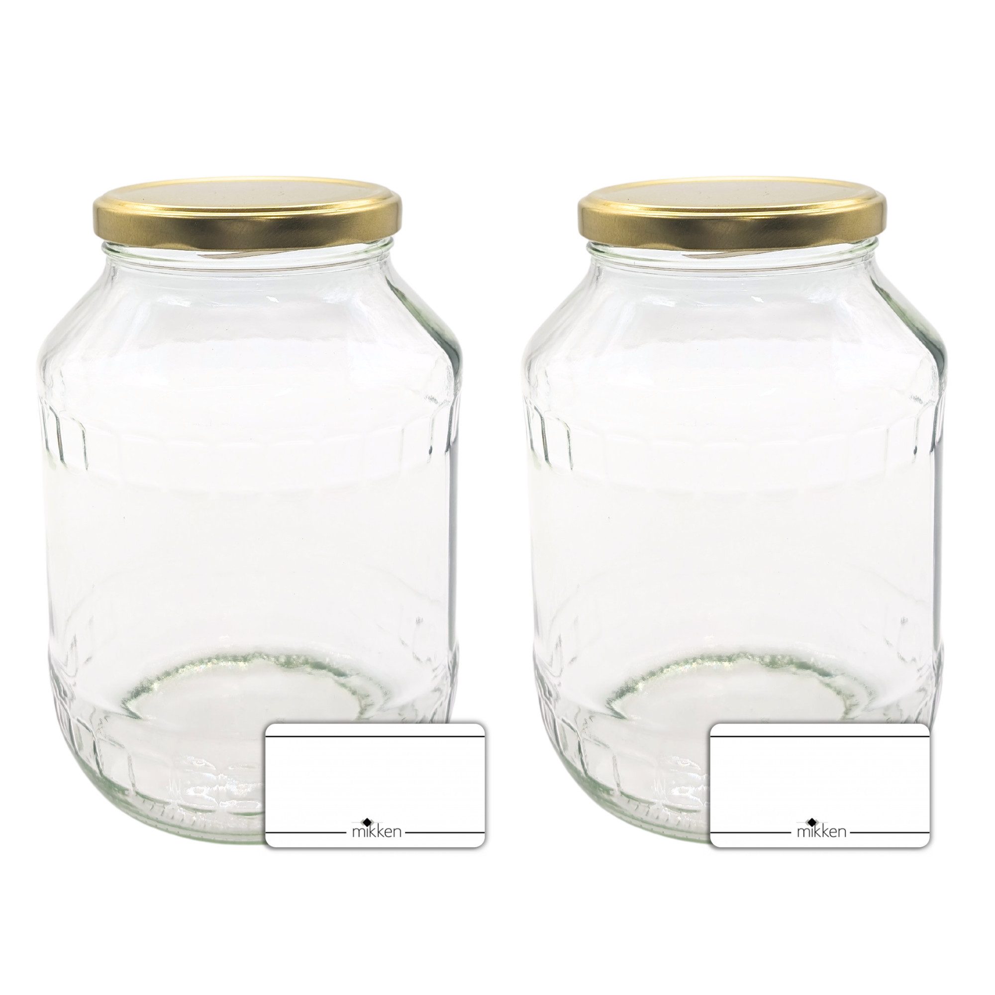 Vorratsglas 2 große Einmachgläser 1700 ml