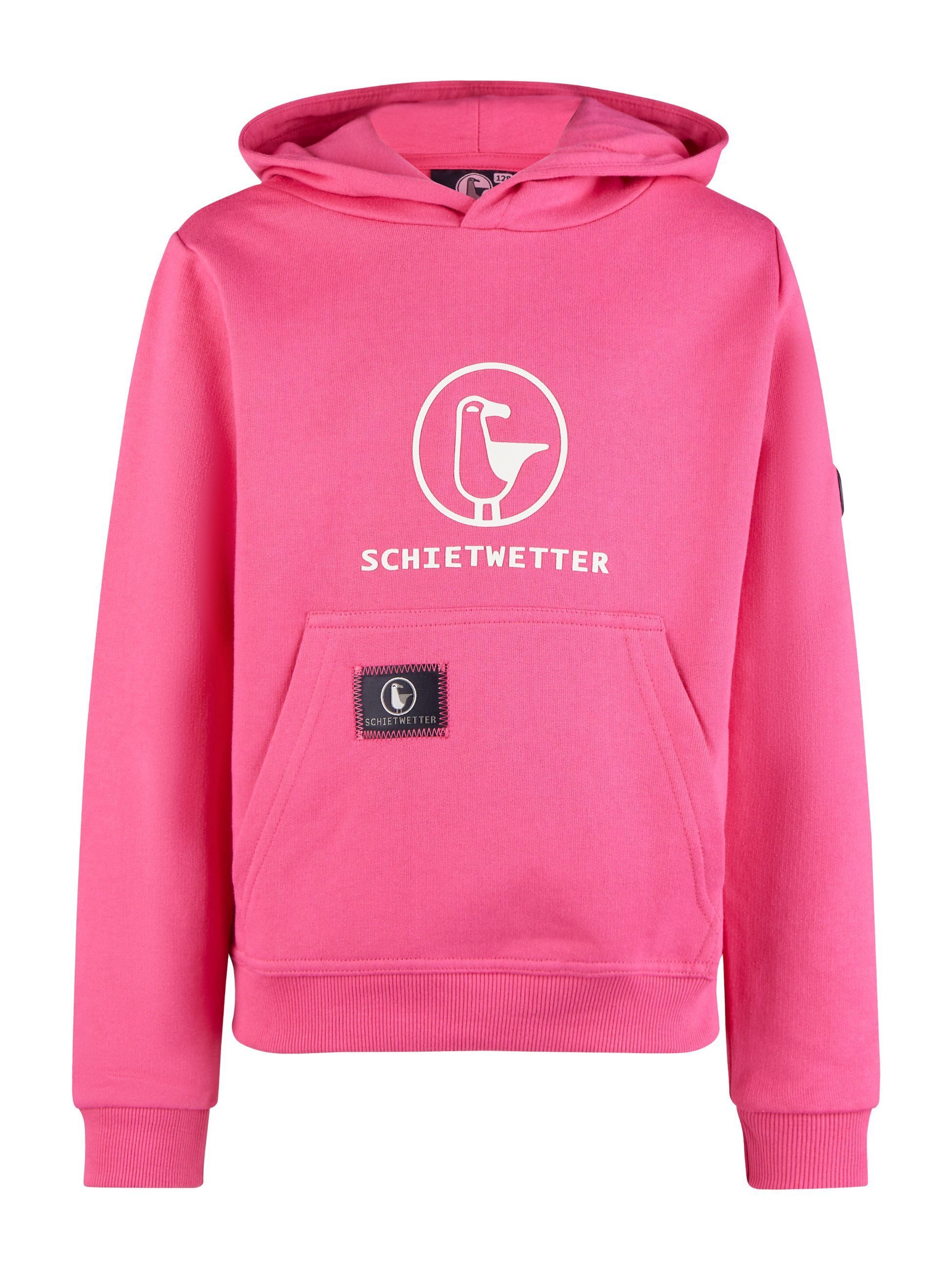 Schietwetter Kapuzenpullover Unisex Kinder kuschelig, mit Kängurutasche (1-tlg) Logoprint, Tasche