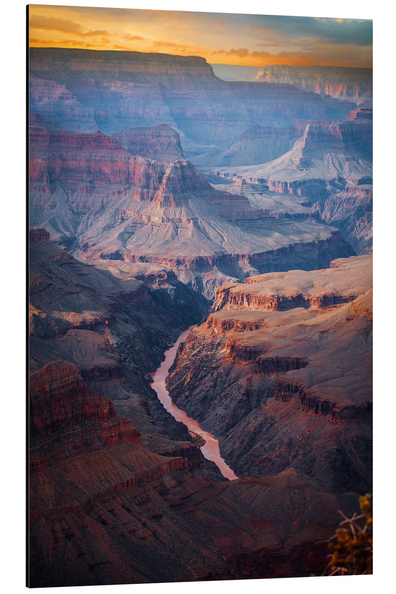 Posterlounge Alu-Dibond-Druck Editors Choice, Wunderschöner Sonnenaufgang am Grand Canyon, Fotografie
