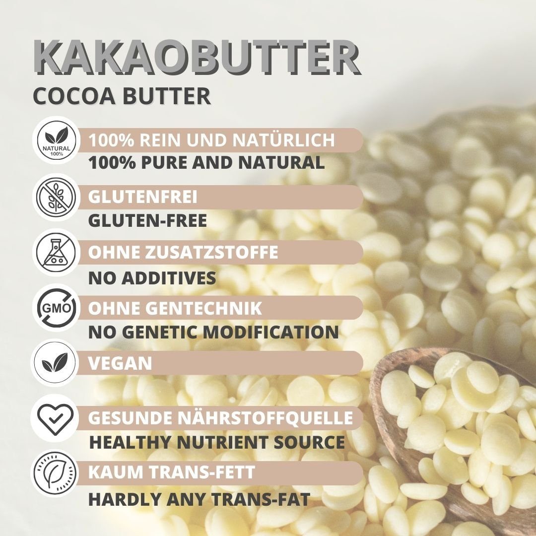 DistrEbution Körpercreme Kakaobutter in Pastillen