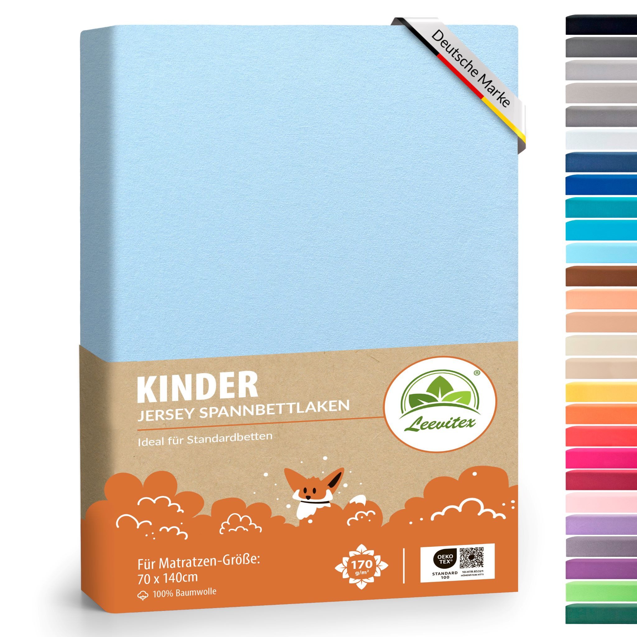 Spannbettlaken Spannbettlaken Kinder Spannbettlaken Premium 170 g/m²