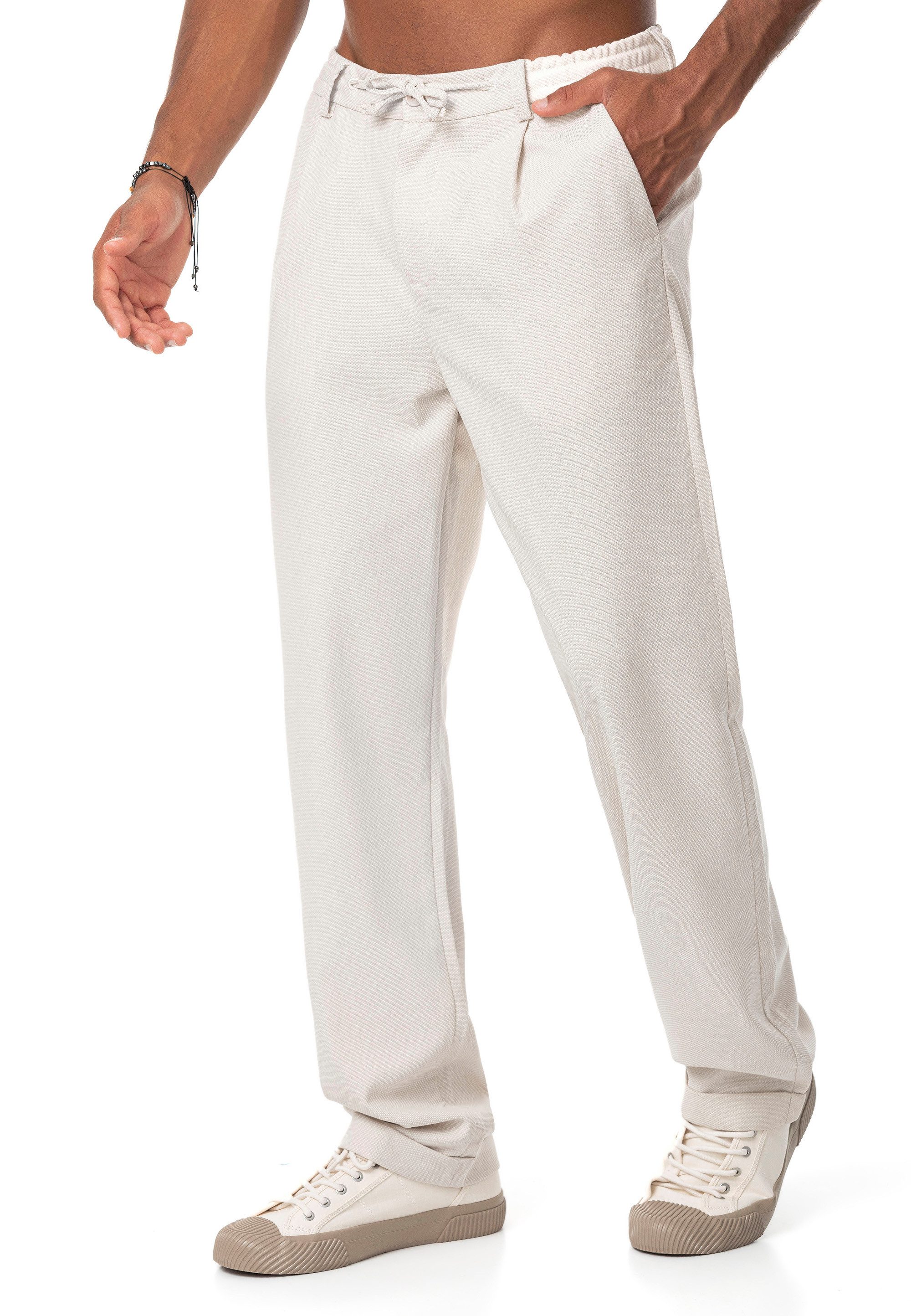 RedBridge Stoffhose mit Struktur und Tunnelzugbund Klassisch Modern Elegant Casual – Bild 3 von 5