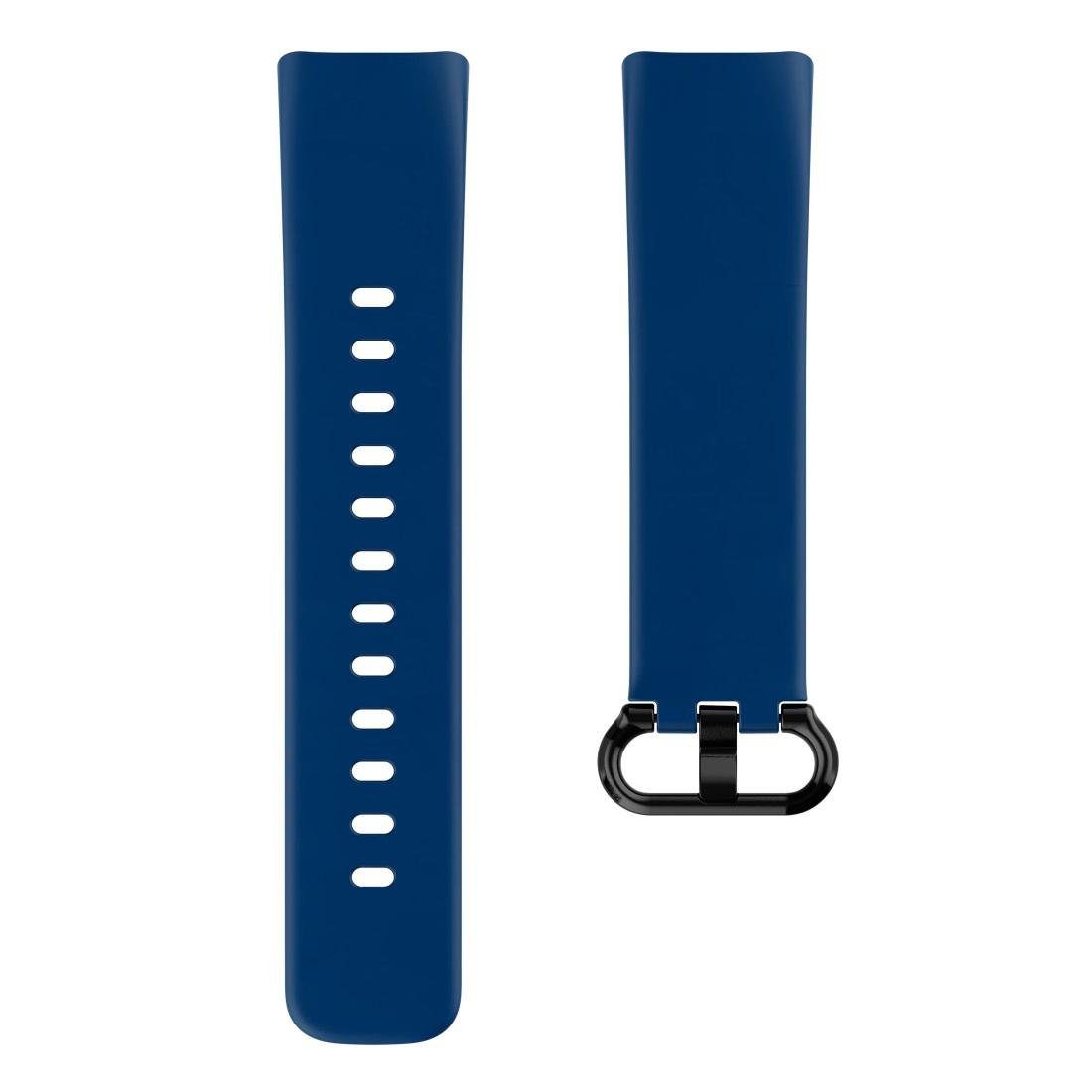 Hama Smartwatch-Armband Armband für Fitbit Charge Tauschen, universal 5, zum dunkelblau Uhrenarmband
