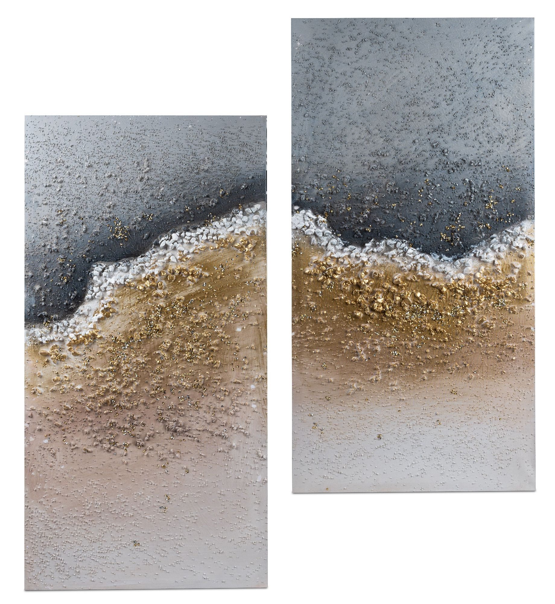 formano Wanddekoobjekt, Farbe: Grau, Motiv: Welle