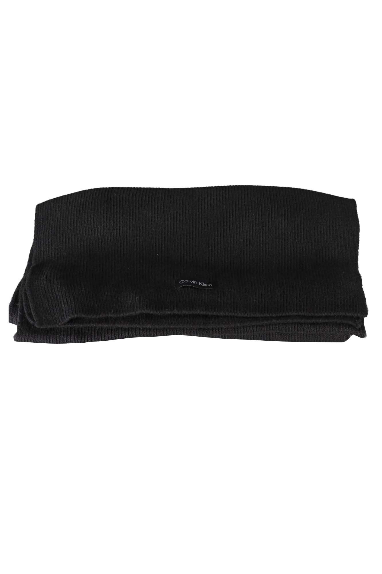 Calvin Klein Jeans Modeschal, Eleganter Damenschal Schwarz mit Stickerei - 30x192 cm Accessoire