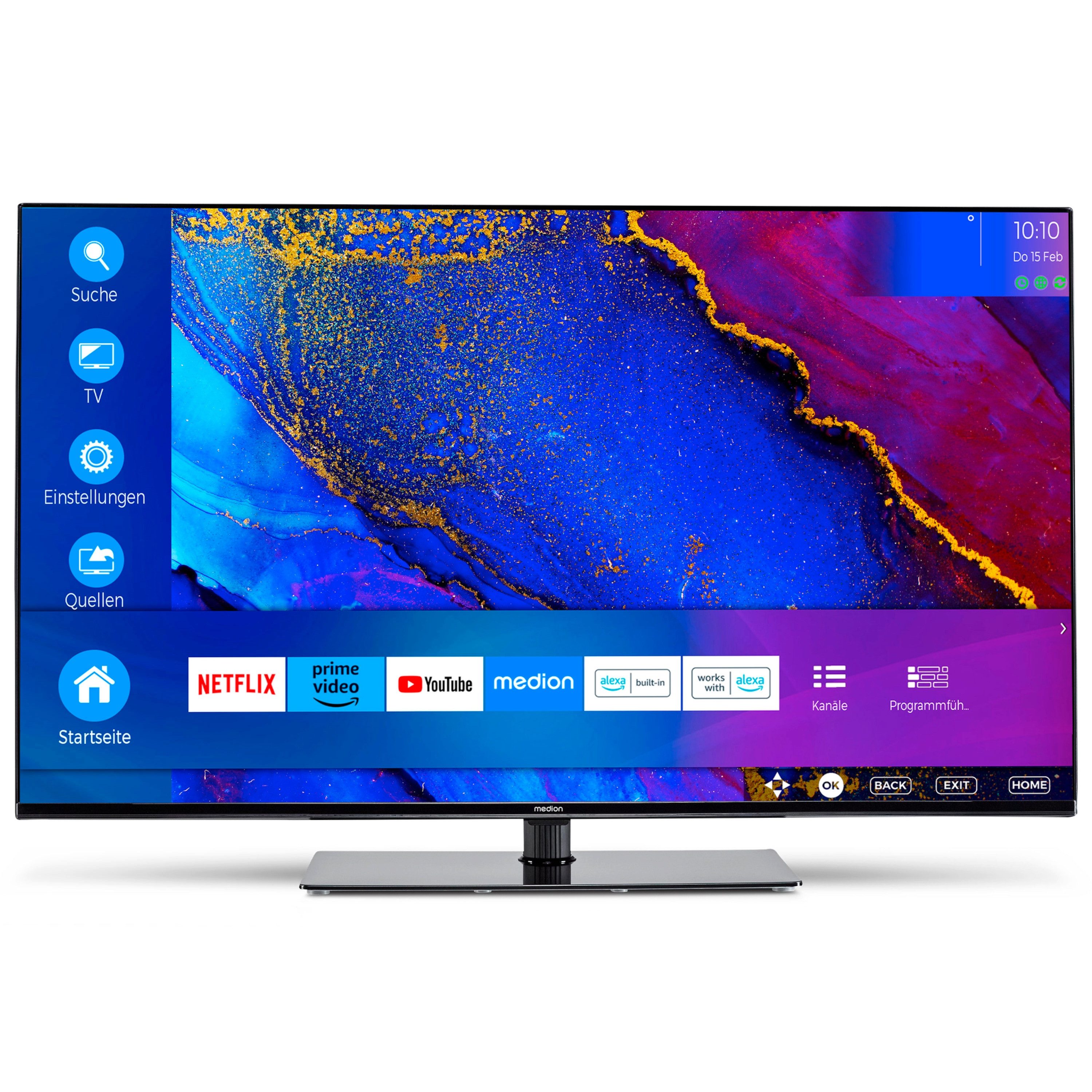 Medion® MD30720 LCD-LED Fernseher (108 cm/42.5 Zoll, 4K Ultra HD, Smart-TV, 60Hz, X14314)