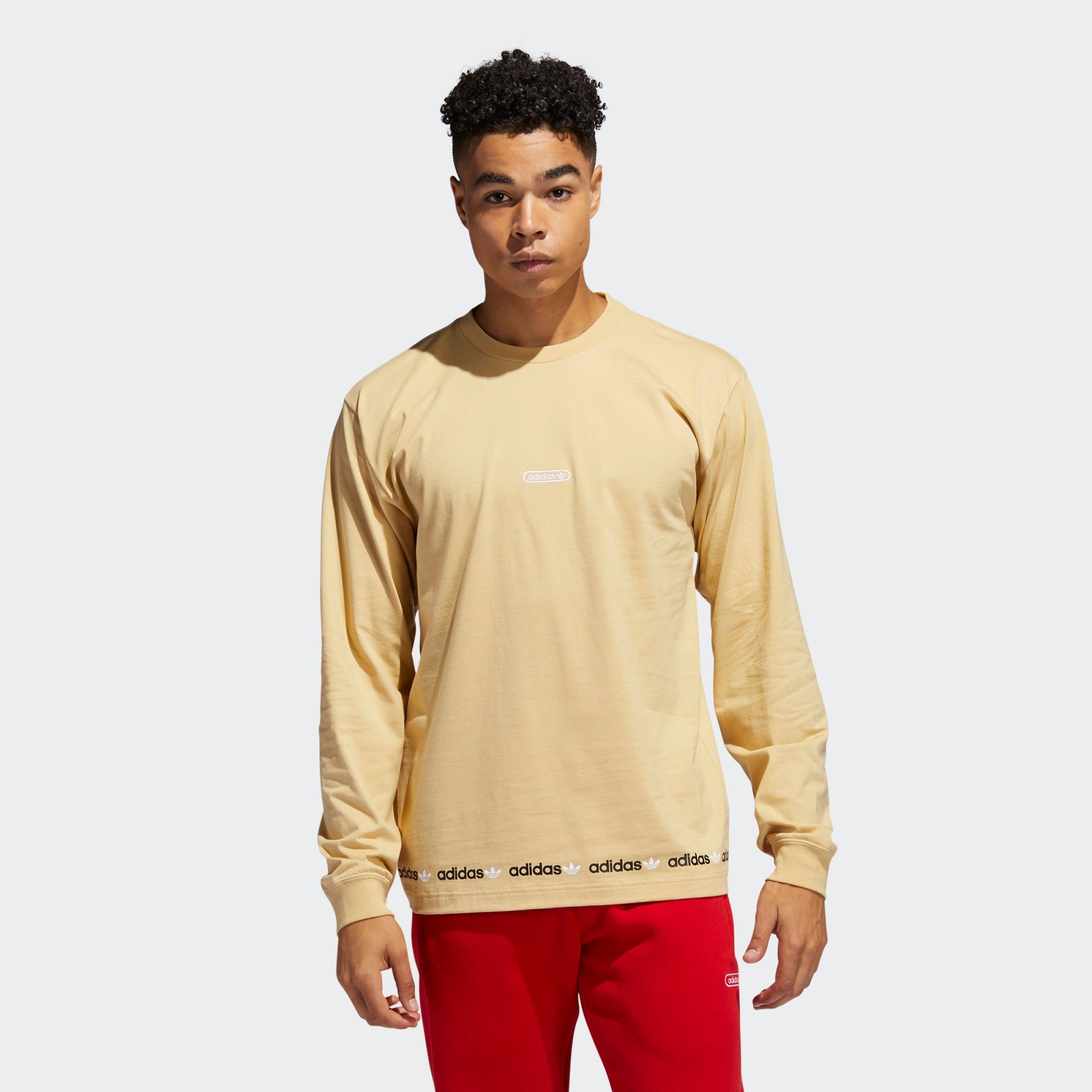 adidas linear repeat long sleeve tee