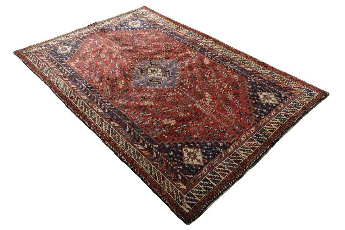 167x244 Trading, Orientteppich / Handgeknüpfter mm Perserteppich, Shiraz Nain Orientteppich 10 rechteckig, Höhe: