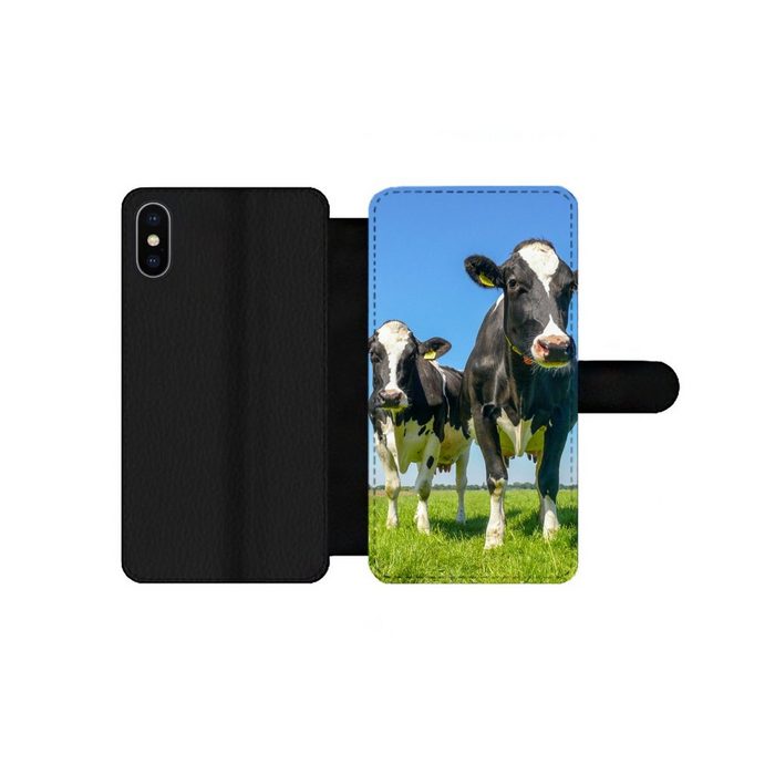 MuchoWow Handyhülle Kühe - Weide - Tiere - Bauernhof Handyhülle Telefonhülle Apple iPhone Xs Max